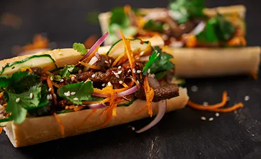 La fraicheur du banh mi traditionnel